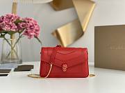 Bvlgari Serpenti Forever Chain Wallet Red 20x12x4.5cm - 1