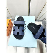 Hermes Paris Chypre Blue Sandals - 4