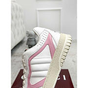 Gucci Re-Web Sneaker Canvas Leather Pink - 5