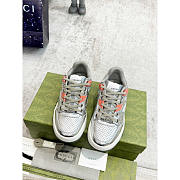 Gucci Interlocking G Sneaker with Leather Silver - 2