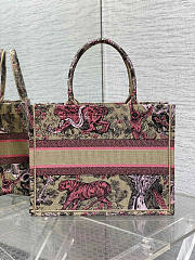 Dior Medium Dioriviera Book Tote Raffia Candy Pink 36 x 27.5 x 16.5 cm - 3