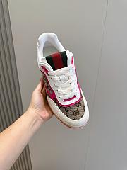Gucci Re-Web Sneaker Canvas Pink Leather  - 5