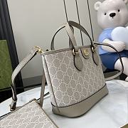 Gucci Ophidia Mini Tote Bag Beige 22x18x10cm - 3