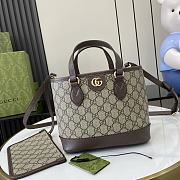 Gucci Ophidia Mini Tote Bag Brown 22x18x10cm - 1