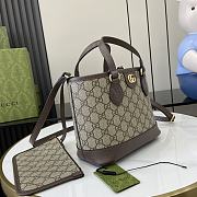 Gucci Ophidia Mini Tote Bag Brown 22x18x10cm - 5