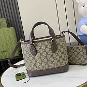 Gucci Ophidia Mini Tote Bag Brown 22x18x10cm - 3