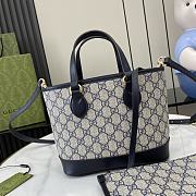 Gucci Ophidia Mini Tote Bag Blue 22x18x10cm - 3