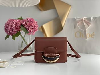 Chloe Kattie Cross-Body Bag Brown 19.7x14.5x7cm