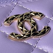 Chanel 24A Top Handle Vanity Case Purple Lambskin 17cm - 2