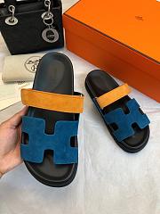 Hermes Chypre Sandal Blue Yellow - 3