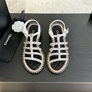 Chanel White Sandal Heel 5.5cm - 4