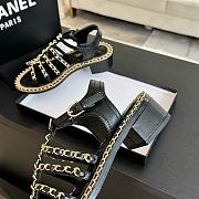 Chanel Black Sandal Heel 5.5cm - 5