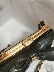 Chanel Clutch With Strap Glossy Black 12 x 13 x 4 cm - 5