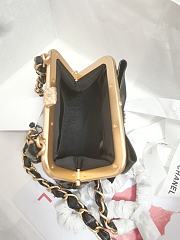 Chanel Clutch With Strap Glossy Black 12 x 13 x 4 cm - 4