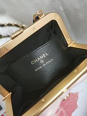 Chanel Clutch With Strap Glossy Black Pink 12 x 13 x 4 cm - 4