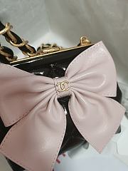Chanel Clutch With Strap Glossy Black Pink 12 x 13 x 4 cm - 3