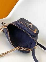 Louis Vuitton LV Mini Bumbag Navy Blue 17x12x9.5cm - 6