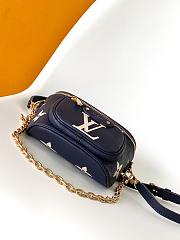 Louis Vuitton LV Mini Bumbag Navy Blue 17x12x9.5cm - 4