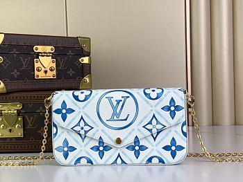 Louis Vuitton LV Félicie Pochette Blue 21 x 12 x 3 cm