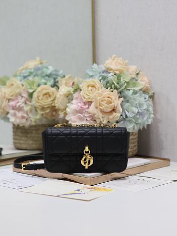 Dior Miss Daisy Mini Bag Black Lambskin 22 x 12.5 x 4 cm
