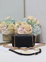 Dior Miss Daisy Mini Bag Black Lambskin 22 x 12.5 x 4 cm - 6