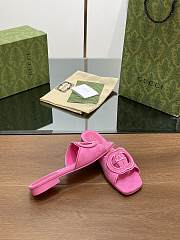 Gucci Interlocking G Slide Sandal Pink  - 3