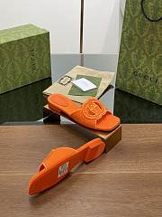 Gucci Interlocking G Slide Sandal Orange - 5