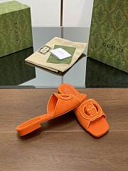 Gucci Interlocking G Slide Sandal Orange - 3