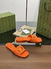 Gucci Interlocking G Slide Sandal Orange - 2