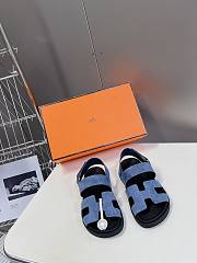 Hermes Genius Sandal Black Blue - 1