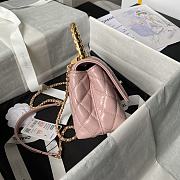 Chanel Mini Coco Handle Bag Pink Lambskin 19cm - 4