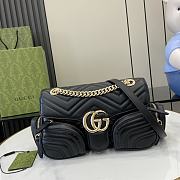 Gucci GG Marmont Small Multi-Pocket Black Bag 25.5x15x7cm - 1