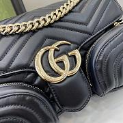 Gucci GG Marmont Small Multi-Pocket Black Bag 25.5x15x7cm - 3