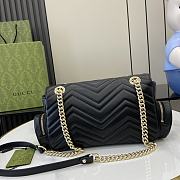 Gucci GG Marmont Small Multi-Pocket Black Bag 25.5x15x7cm - 4