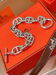 Hermes Silver Bracelet - 2