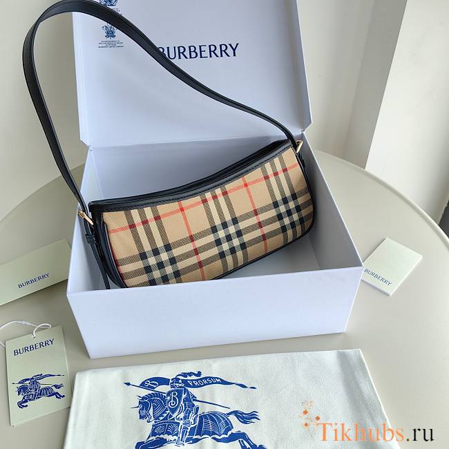 Burberry Shoulder Bag Check Prin 26x6x12cm - 1