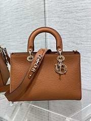 Dior Medium Lady D-Sire Bag Dark Brandy 30 x 20 x 13 cm - 1