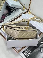 Dior Small Jolie Top Handle Bag Beige 22 x 14 x 8 cm - 5