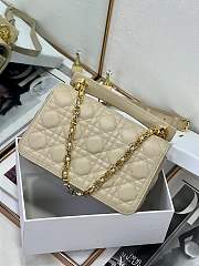 Dior Small Jolie Top Handle Bag Beige 22 x 14 x 8 cm - 2