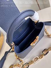 Louis Vuitton LV Mini Capucines Navy Blue 21x14x8cm - 3