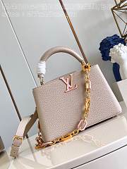 Louis Vuitton LV Capucines BB White Quartz 27 x 18 x 9 cm - 1