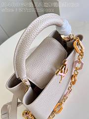 Louis Vuitton LV Capucines BB White Quartz 27 x 18 x 9 cm - 4