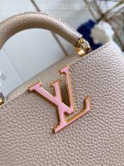 Louis Vuitton LV Mini Capucines White Quartz 21x14x8cm - 5