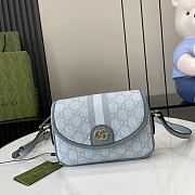 Gucci Ophidia GG Mini Shoulder Bag Blue 19x13x5cm - 1