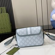 Gucci Ophidia GG Mini Shoulder Bag Blue 19x13x5cm - 4
