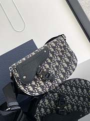 Dior Saddle Oblique Pouch 24x16.5x5.5cm - 1