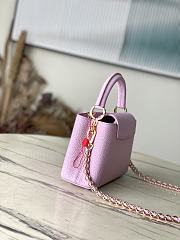 Louis Vuitton LV Mini capucines Pearly Lilac 21 x 14 x 8 cm - 3