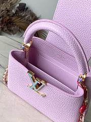 Louis Vuitton LV Mini capucines Pearly Lilac 21 x 14 x 8 cm - 2