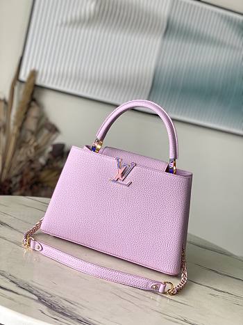 Louis Vuitton LV Capucines MM Pearly Lilac 31x20x11cm