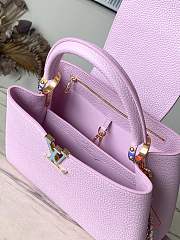 Louis Vuitton LV Capucines MM Pearly Lilac 31x20x11cm - 6